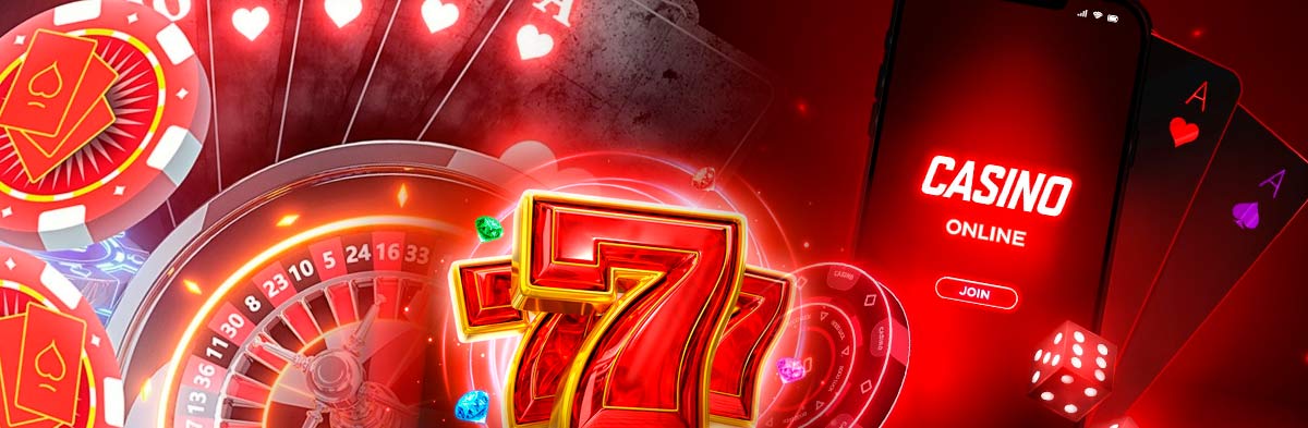 online casino red concept